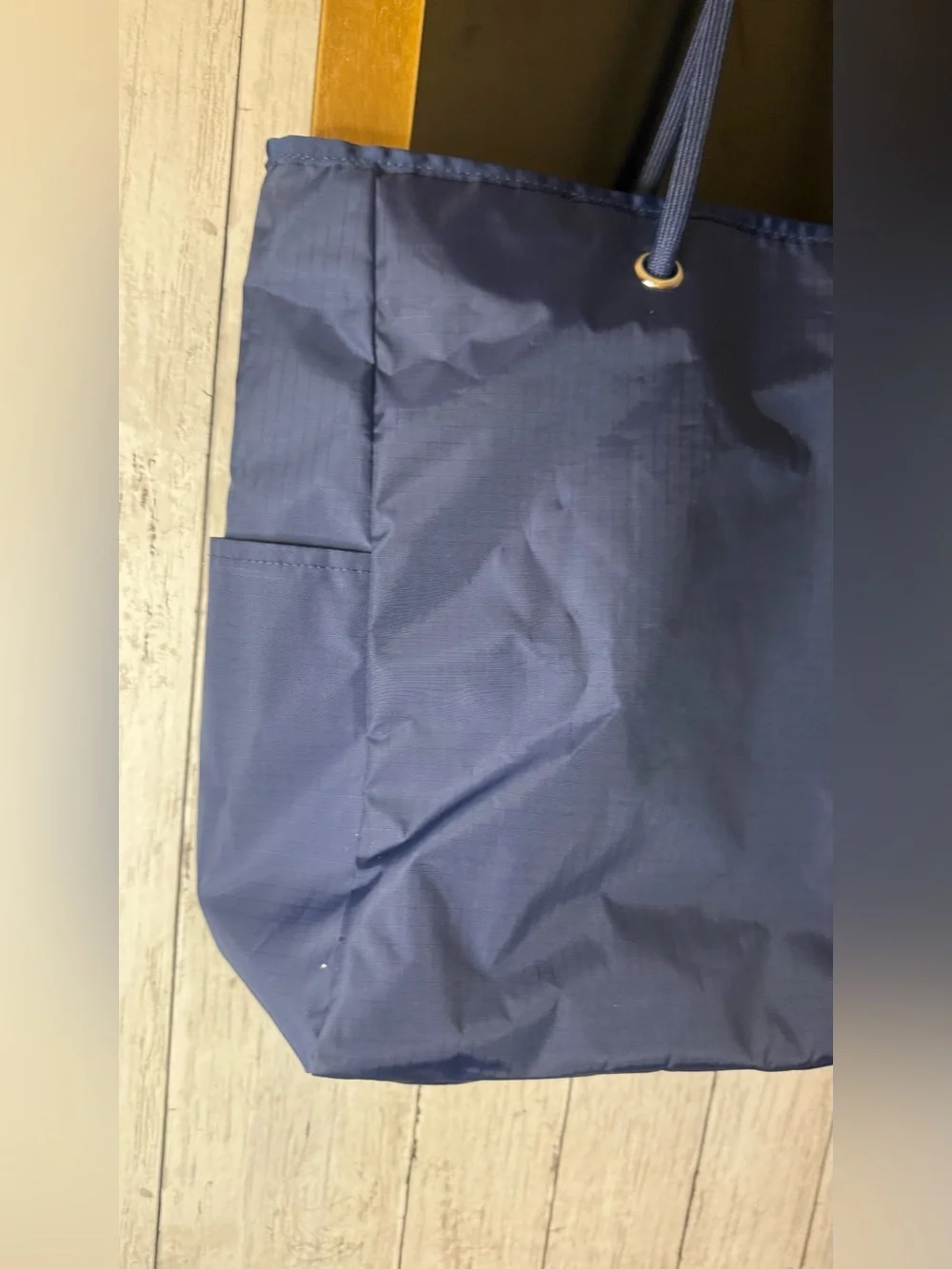 NEW Victoria’s Secret Pink Promo Tote Bag Varsity Dog Navy Blue Beach Travel NWT